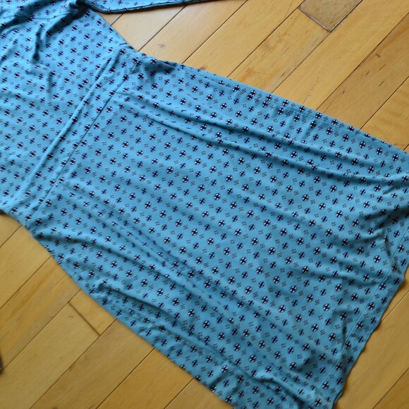Pendleton Azure Mimi Faux Wrap Midi Dress Petite L - Picture 13 of 14